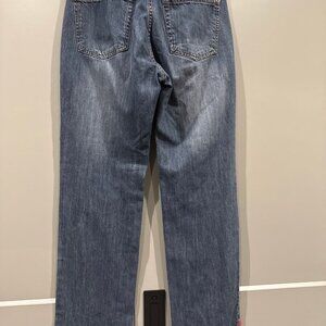 Prada Mens Denim Jeans Size 33 Blue Luna Rossa Cotton Straight Leg